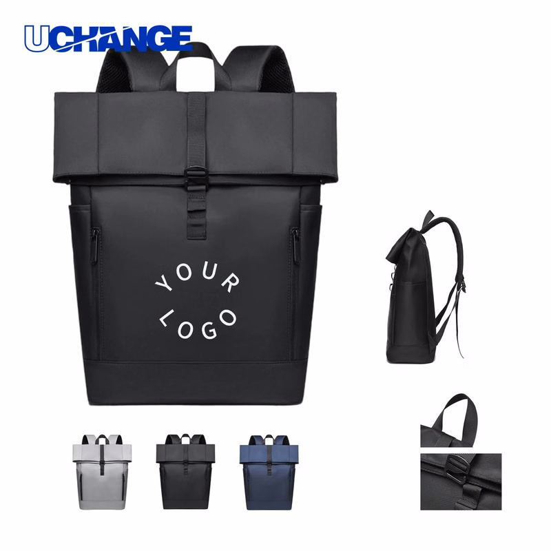 Polyester Laptop Backpack Organizer 17 Inch Tall Structured Body