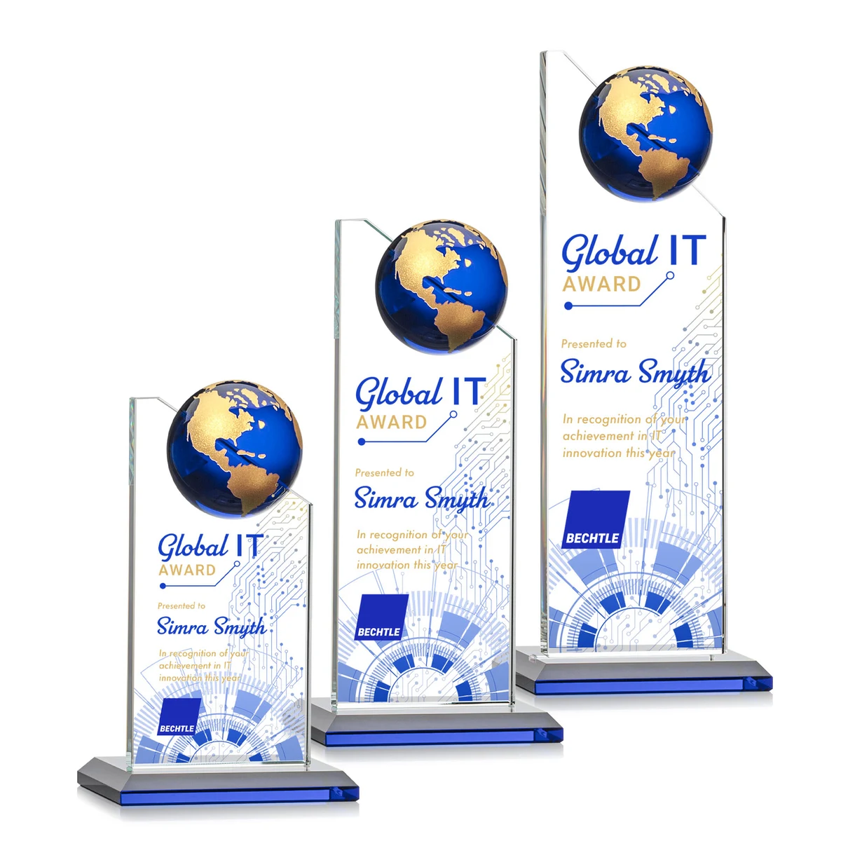 Arden VividPrint™ Award - Blue/Gold 1