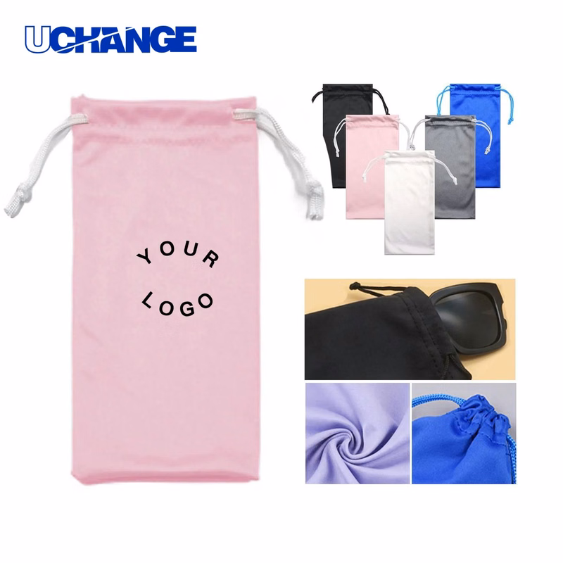 Microfiber Optics Pouch Case with Drawstring Closure