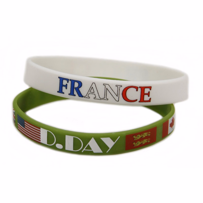 Custom Silkscreen Printed Silicone Wristbands