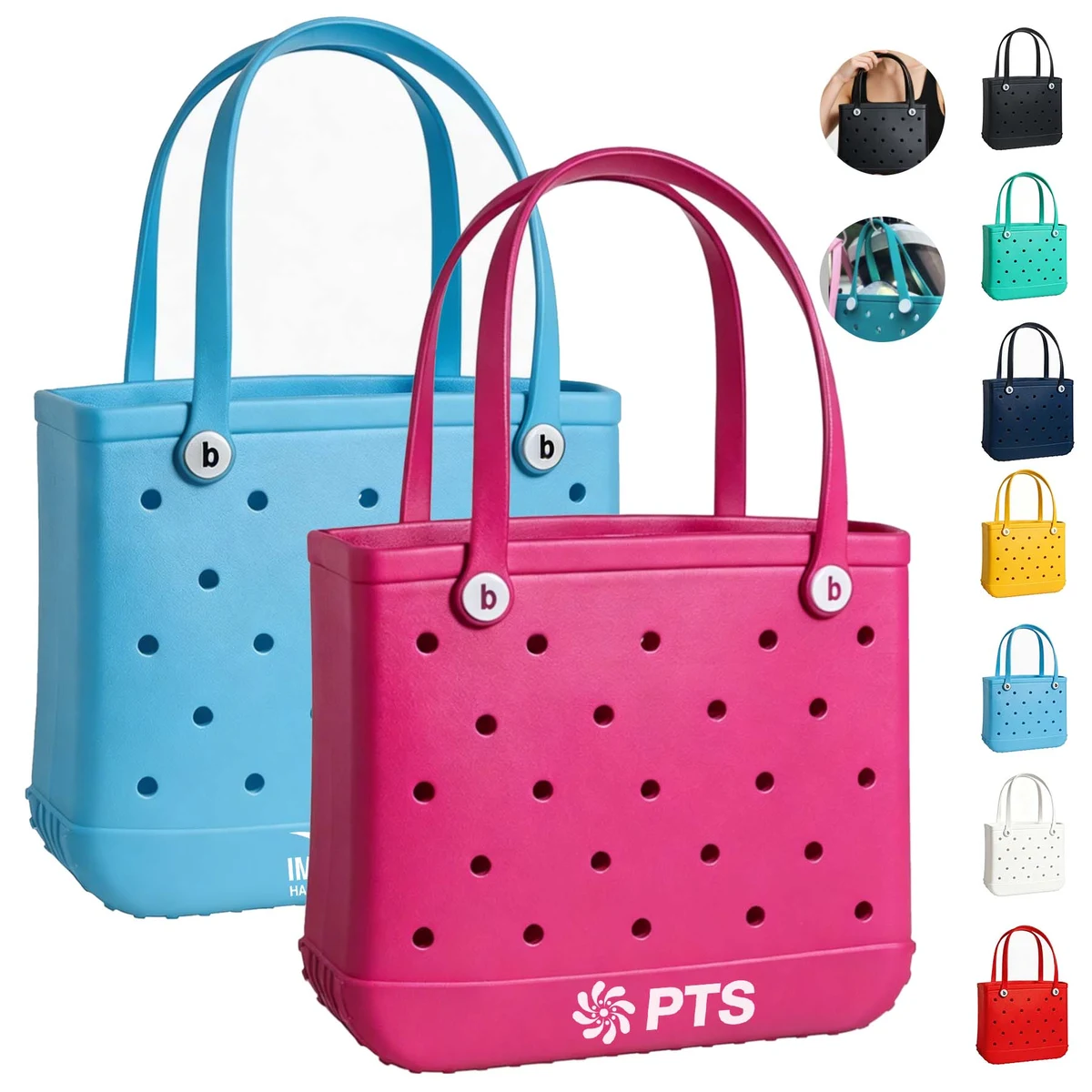 EVA Beach Basket, custom tote bag with logo imprint 1