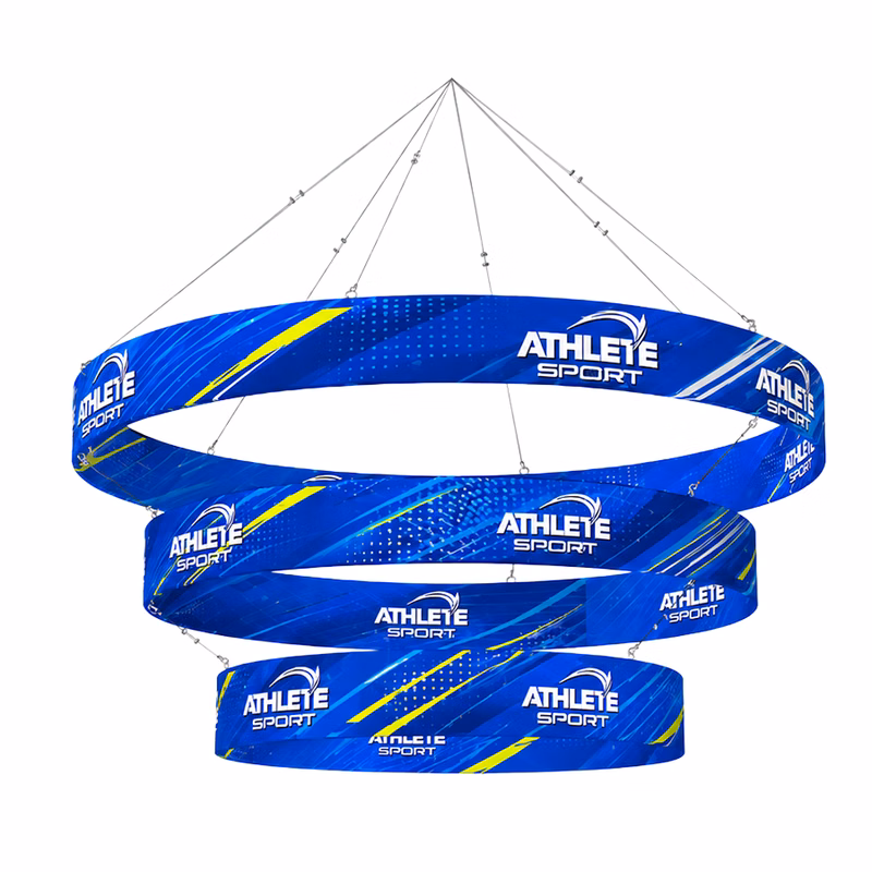 10ft Tiered Circle Hanging Sign