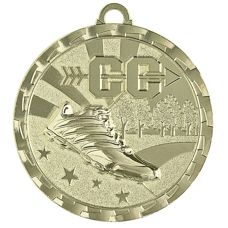 Cross Country Bright Medal, 2" 1