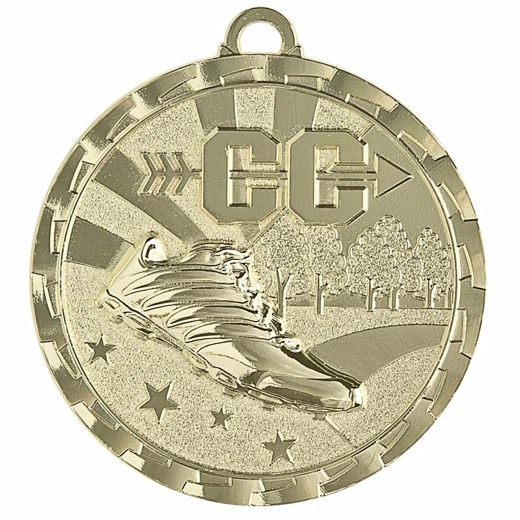 Cross Country Bright Medal, 2"