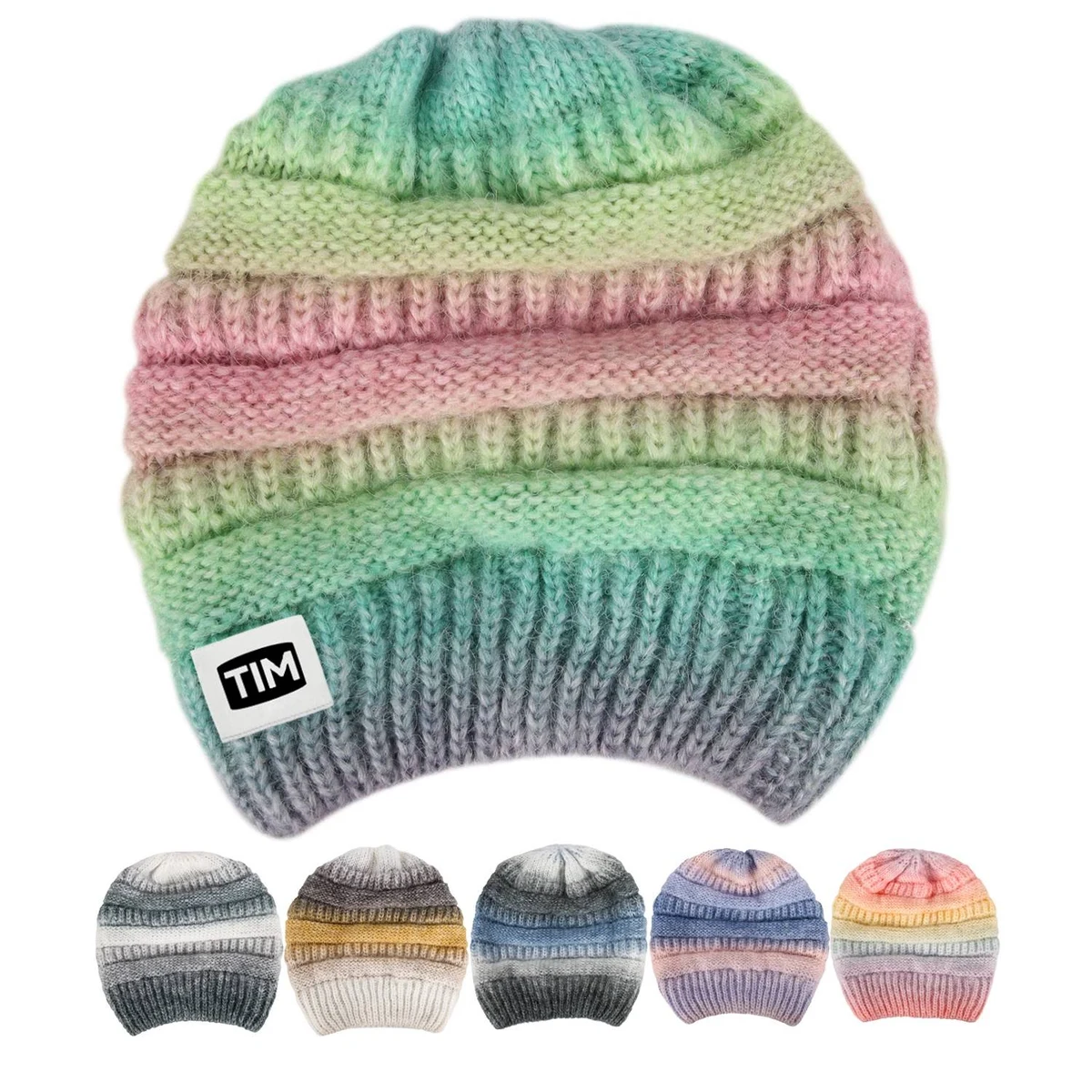 Women Winter Knit Beanie Hats 1