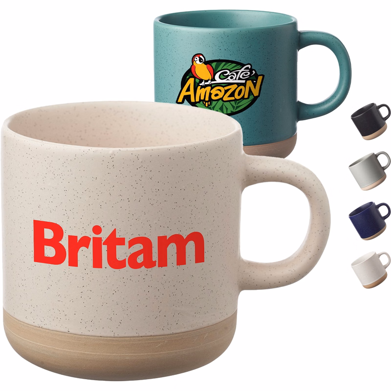 11 oz. Coffee Mugs w/ Speckled Accents