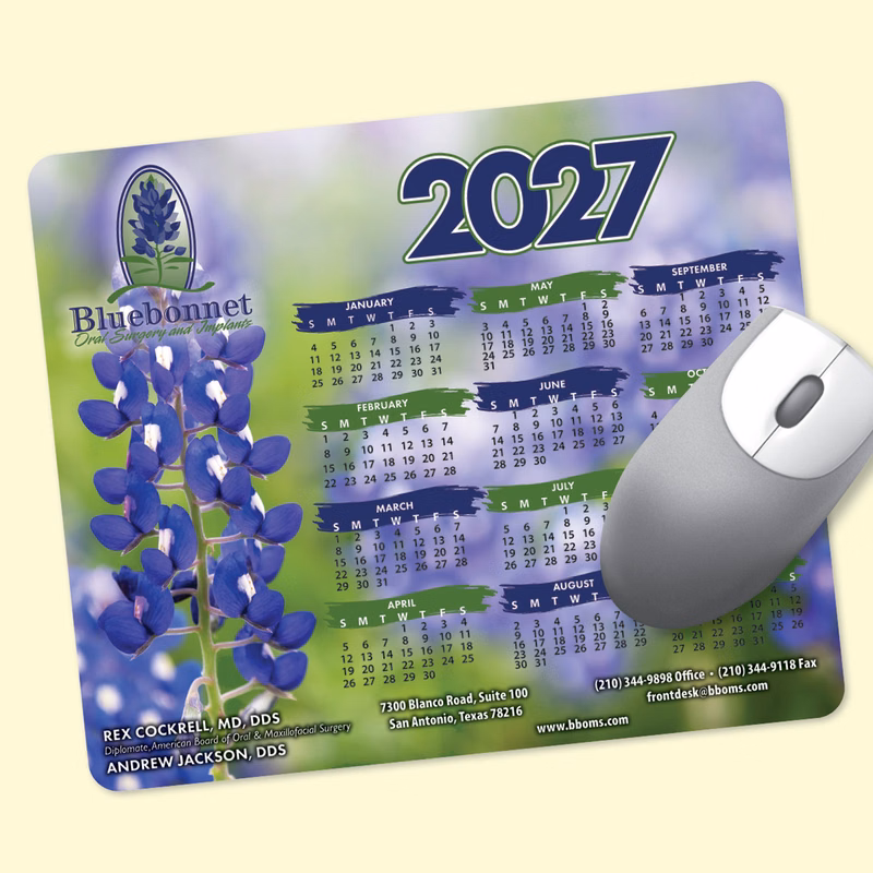 Origin'L Fabric 8"x9.5"x1/8" Calendar Mouse Pad