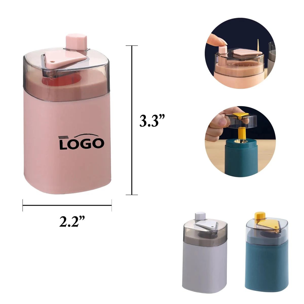 MOQ50 Automatic Pop up Toothpick Dispenserk " 1