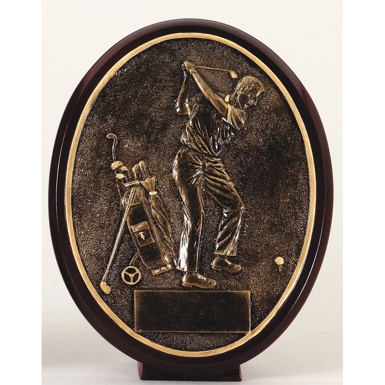 Male Golfer - Resin Plate Golf Award 1