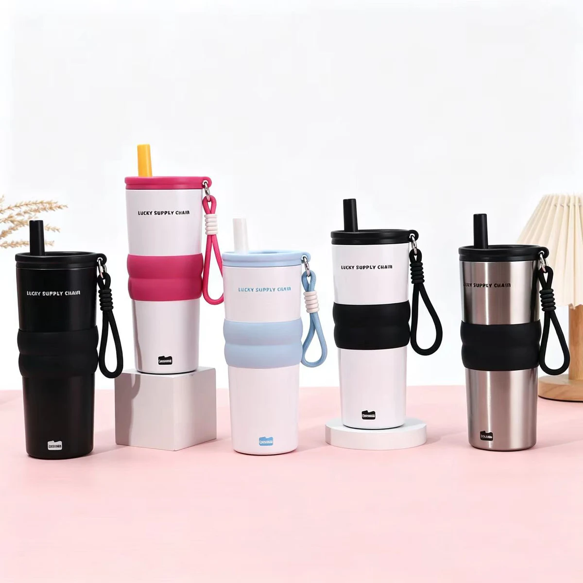 24oz Stainless Steel Insulated Car Tumbler With Straw For Travel&Outdoor&Home&Office 1