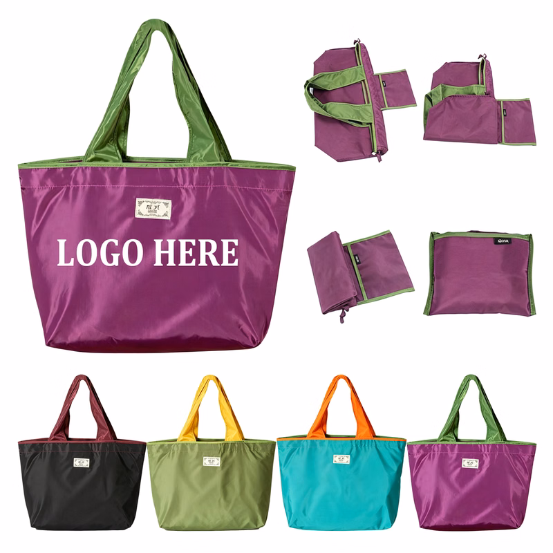 Portable Large Capacity  Lightweight Foldable Tote Shopping Bag