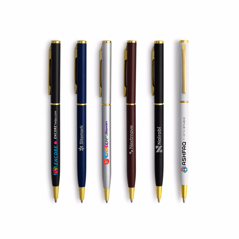 Small Batch -Slim Twist Metal Pen (Gold)