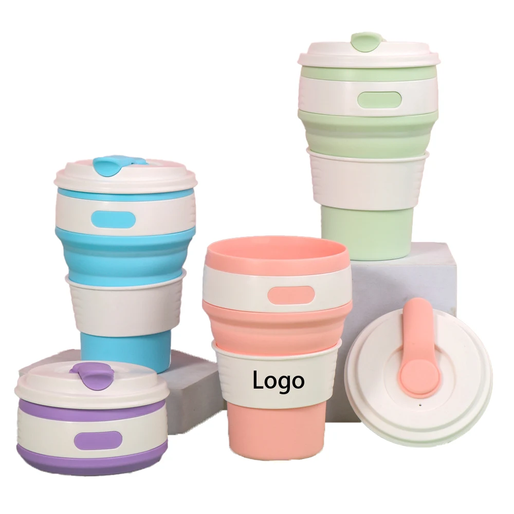 Silicone Portable Foldable Water Cup 1