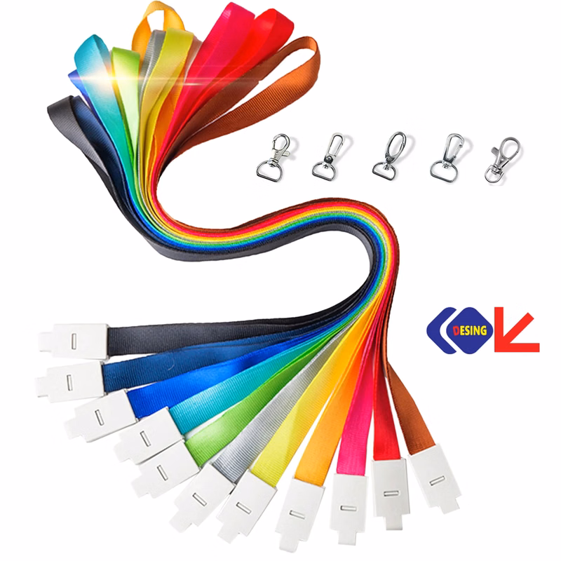 18" X 0.8" Full Color Id Card Lanyard With Hook
