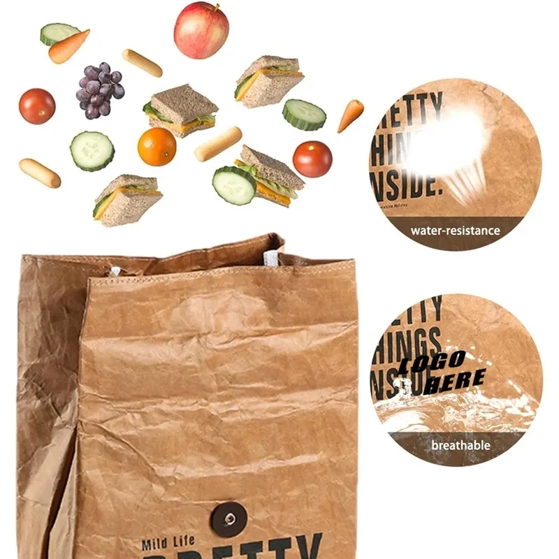 Waterproof Insulated Lunch Bag with 2 Buckles 1
