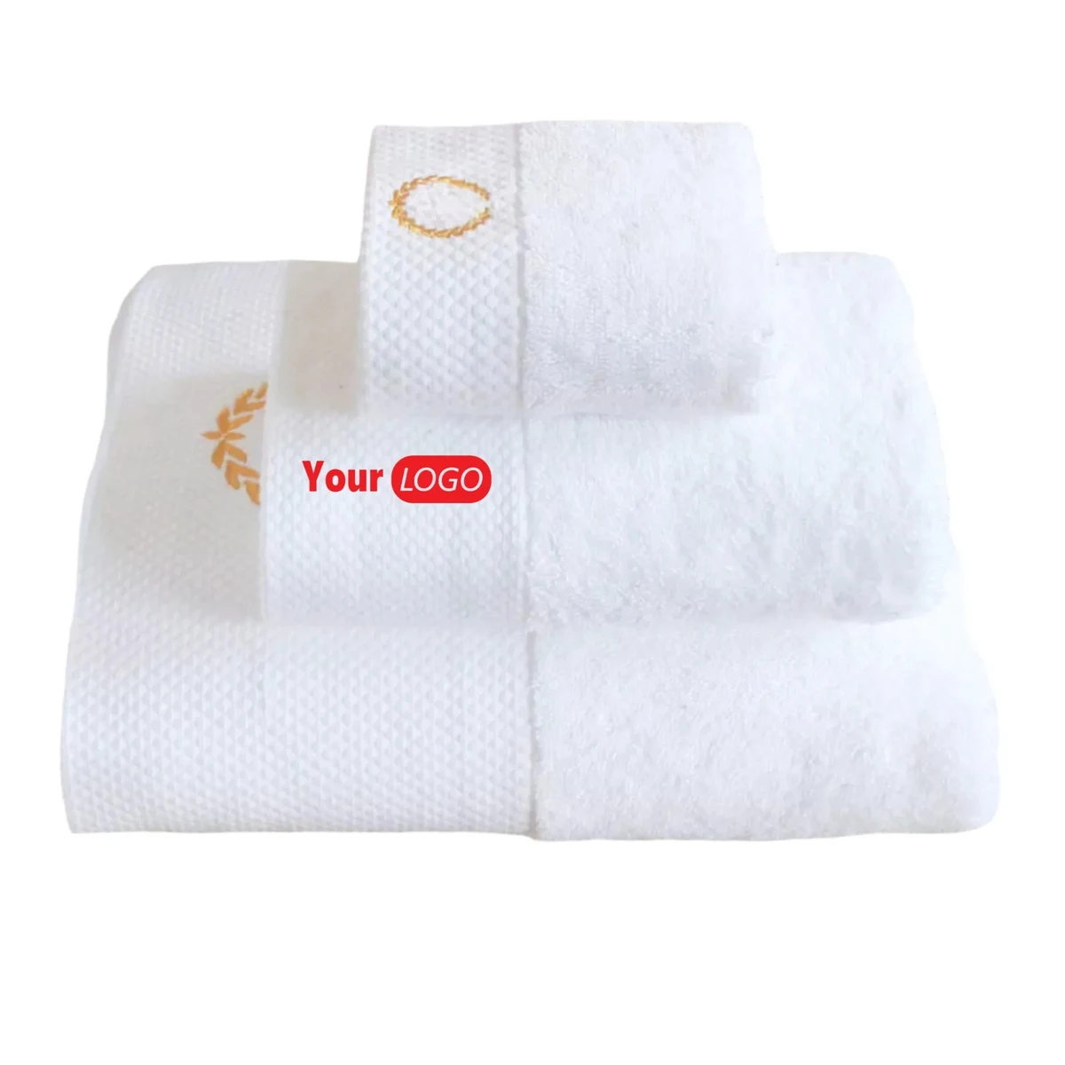 Low MOQ Embroidery Logo Basics Bath Towels 100% Cotton 1