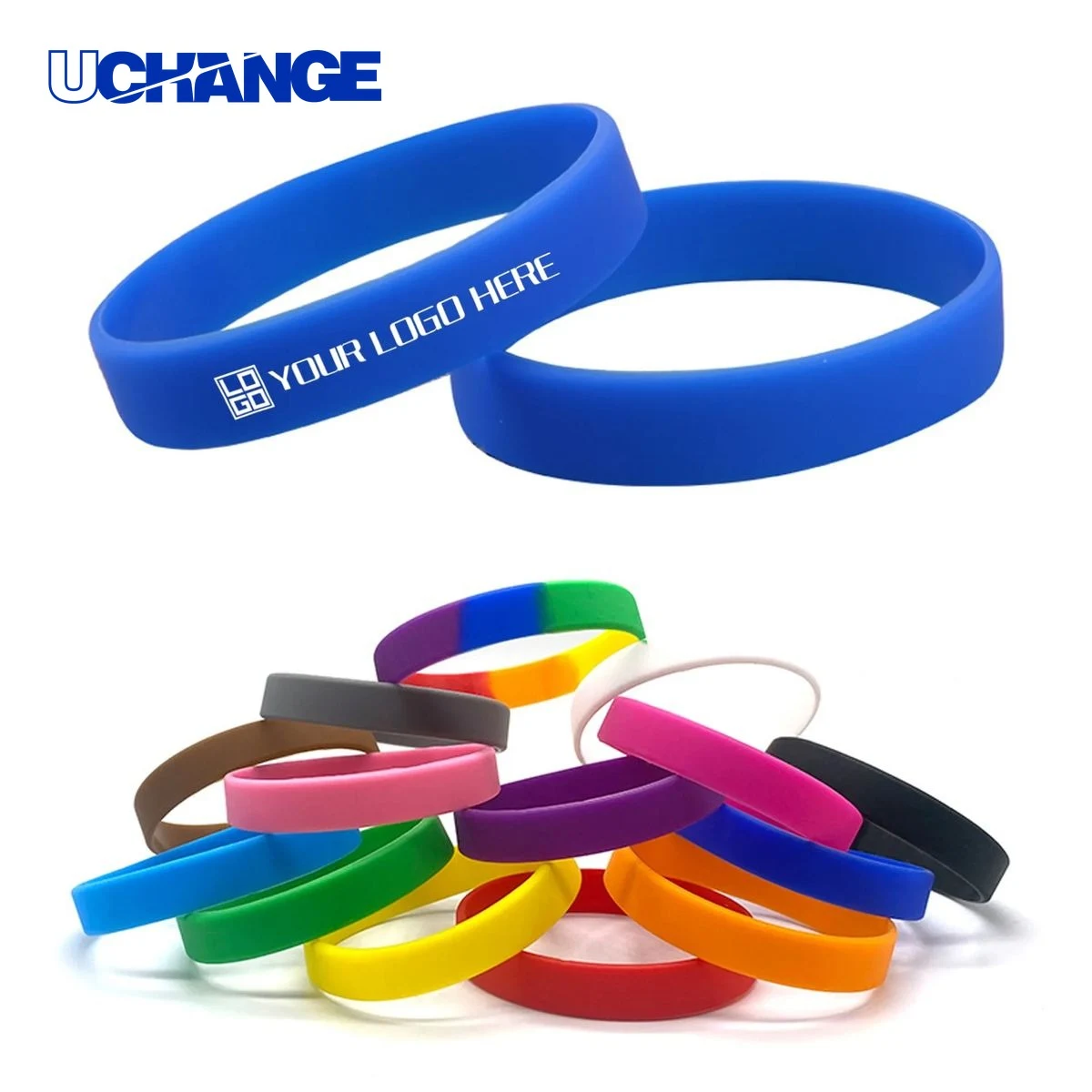 Custom Solid Color Silicone Wristband Accessory 1