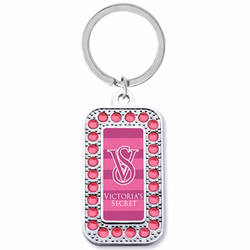 Deluxe Bling Dog Tag Key Tag