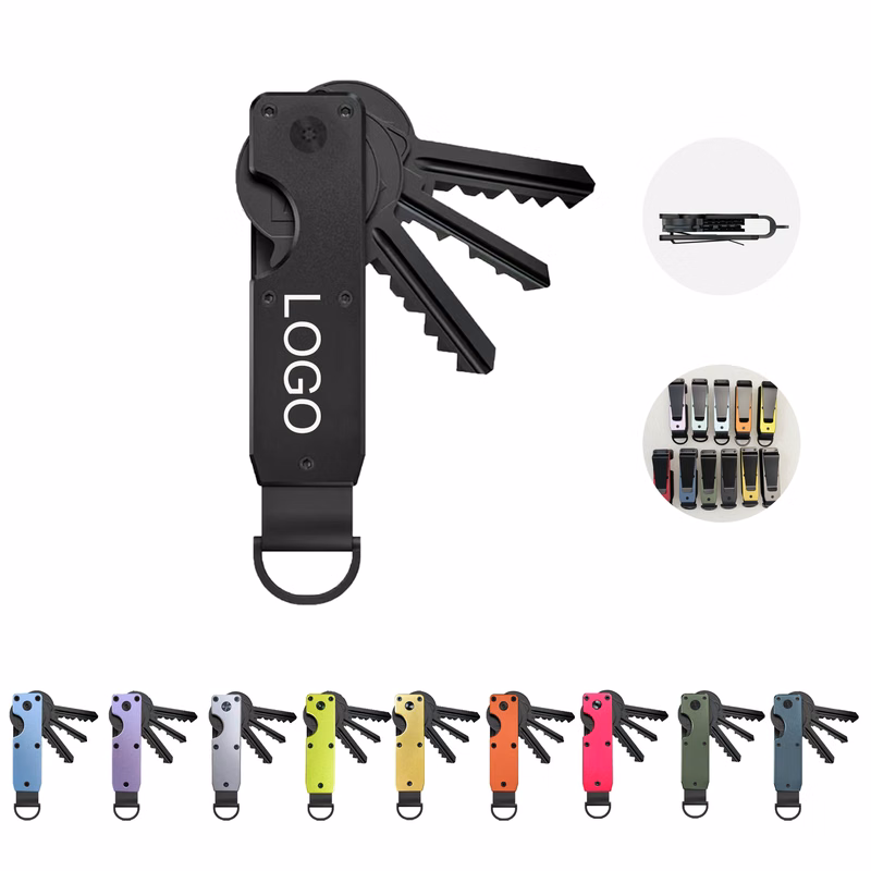 Metal Key Organizer Keychain 
with Clip