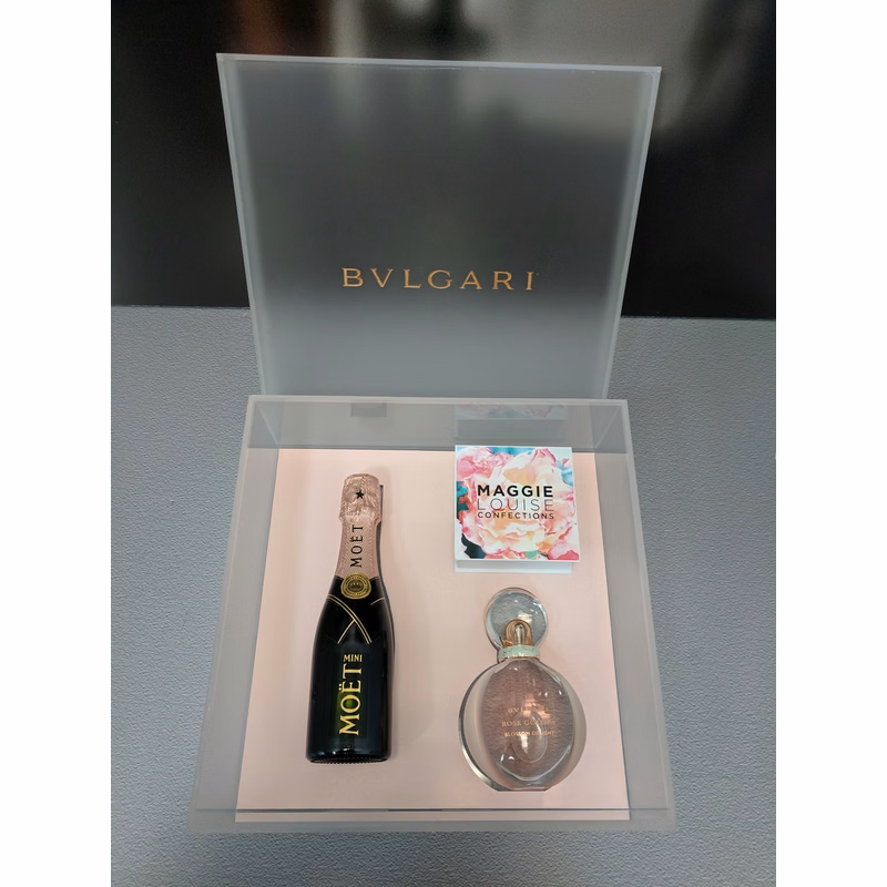Custom Printed Full Color 2-Piece Soft Touch Luxury Gift Box - 4x4x2