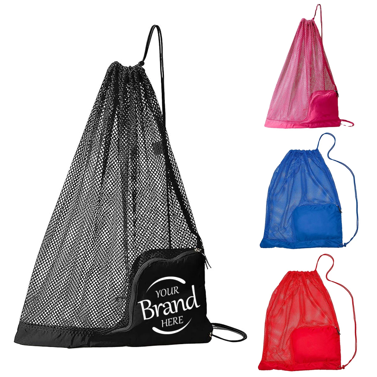 Mesh Drawstring Swim Equipment Bag 1