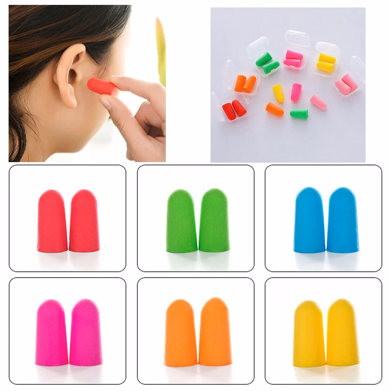 Anti-noise Foam Earplug w/ Reusable Case