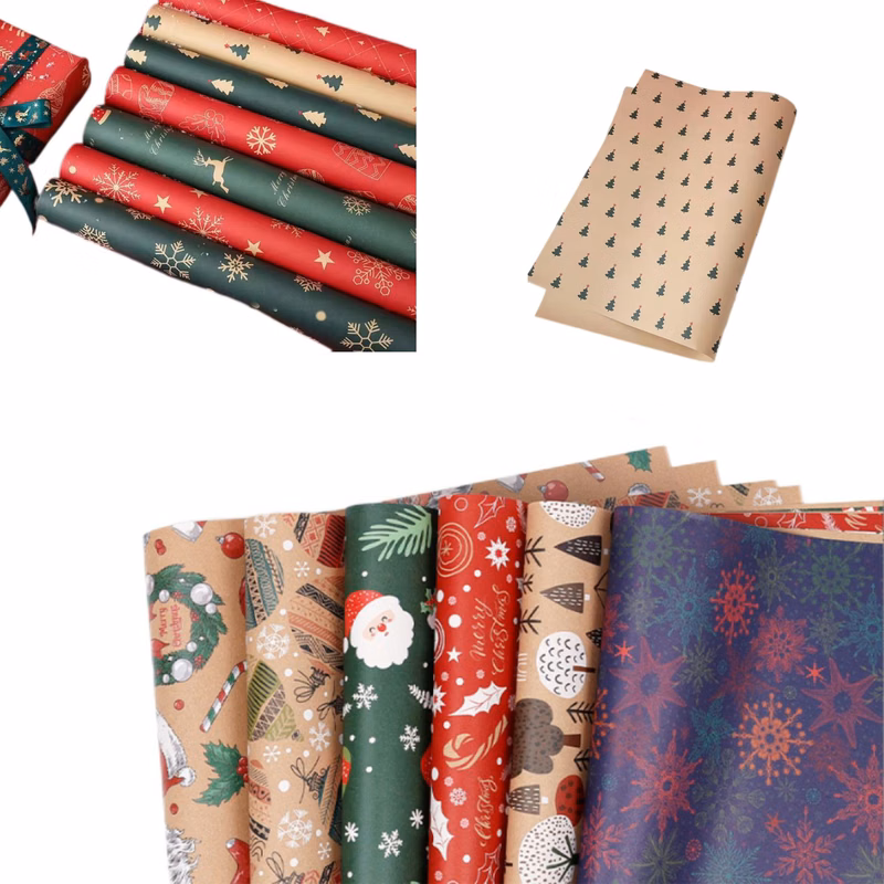 27.5" x 19.6" Kraft Wrapping Paper
