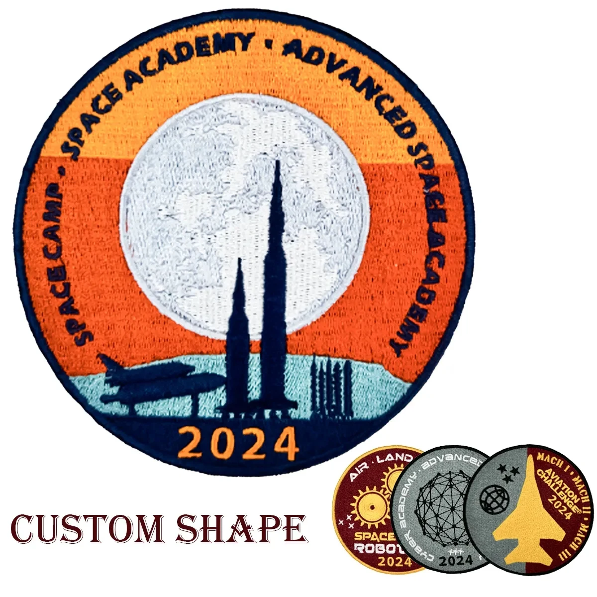 Custom Size & Shape Embroidered Patches 1