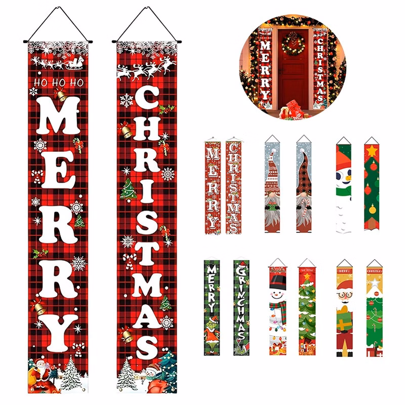 Merry Christmas Door Banner Decoration