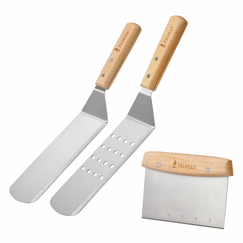 Deluxe Grilling Scraper & Flippers Set