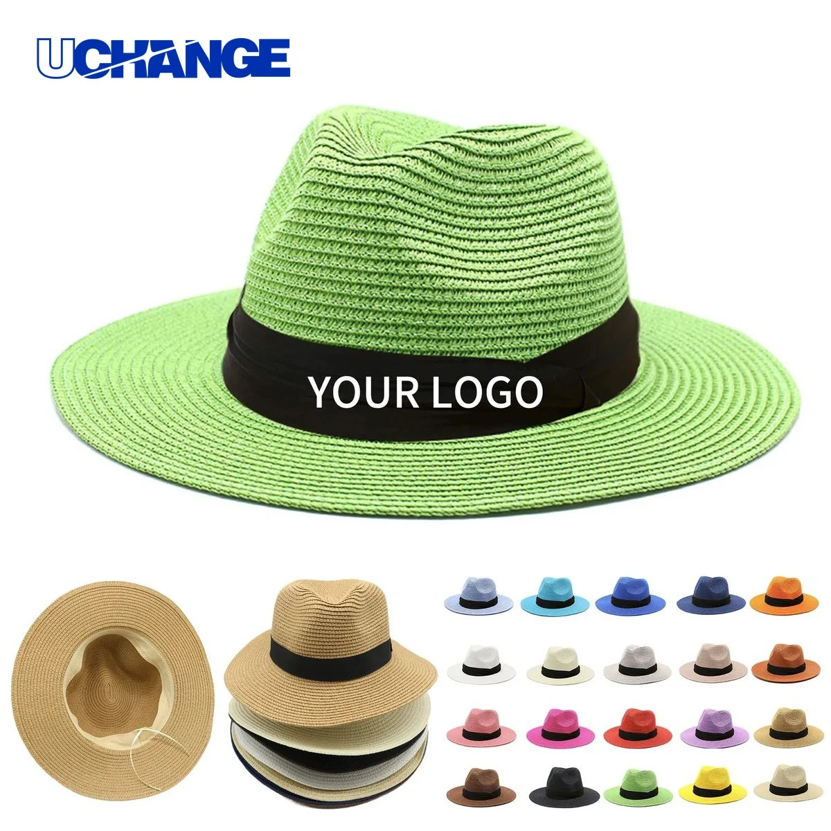 Straw Beach Hat Headwear for Summer Wear 1