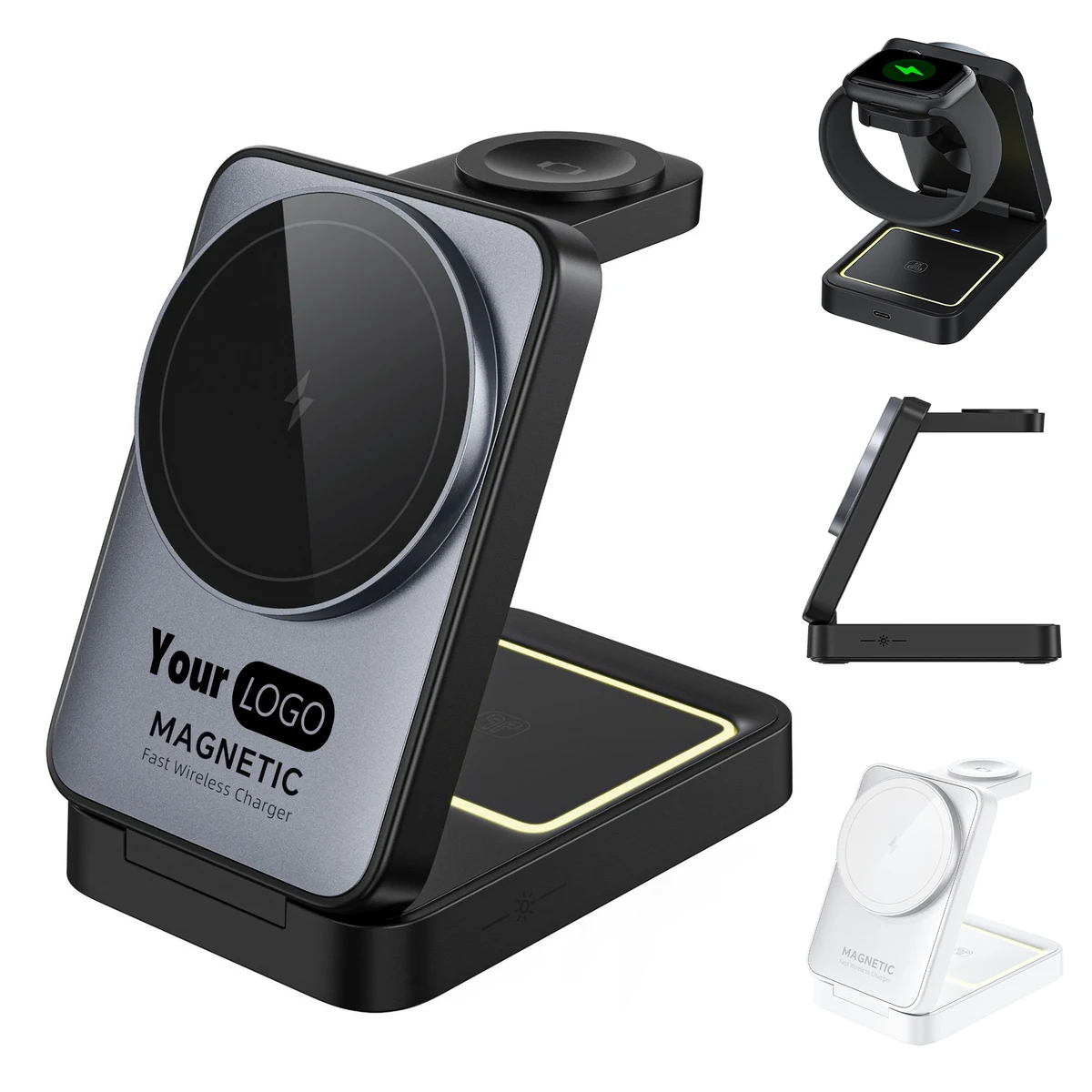 Abs Multi Functional Stand Wireless Charger 1