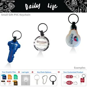 Custom Daily Gift Keychain LED Flashlight 1