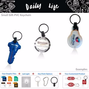 Custom Daily Gift Keychain LED Flashlight