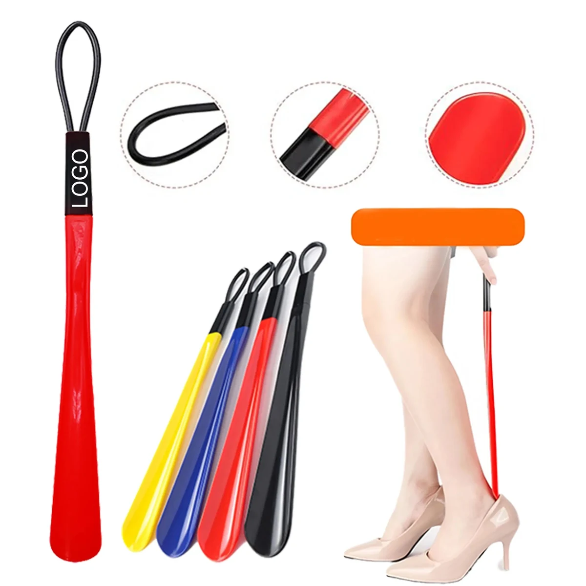 Durable ABS Shoe Horn with Loop 1