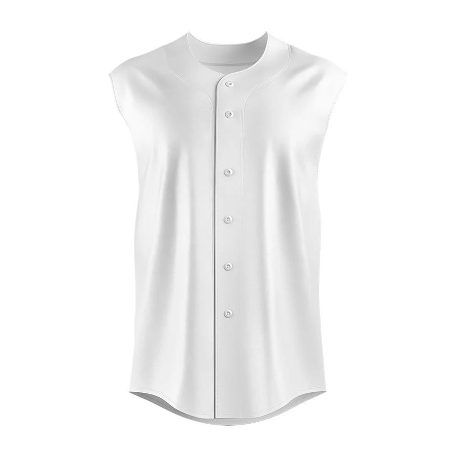 Men's and Kids' Sublimation Full-Button Sleeveless Baseball 1
