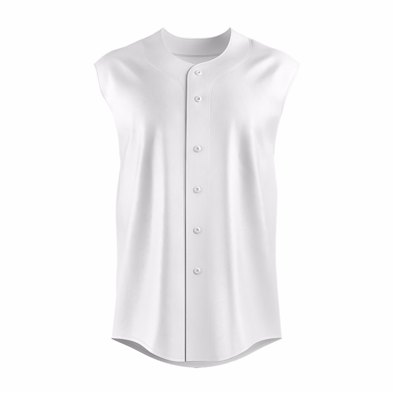 Men's and Kids' Sublimation Full-Button Sleeveless Baseball