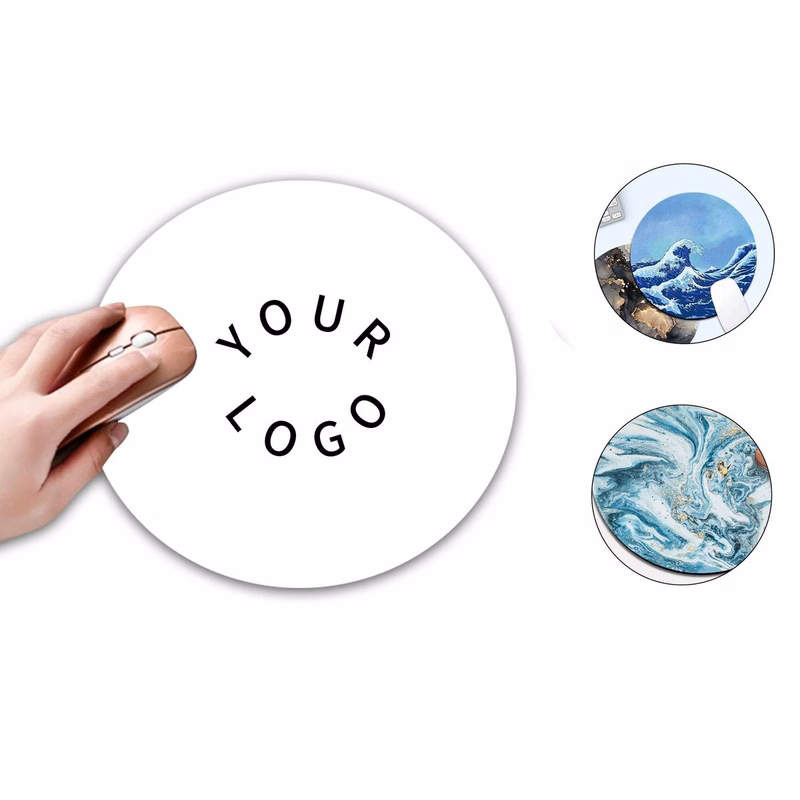 Non Slip Rubber Round Mouse Pad for Workspaces
