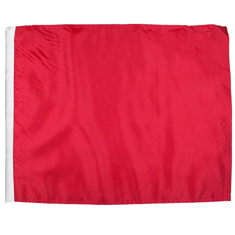 Stop Individual Polyester Auto Racing Flags W/ Pole Sleeve 1