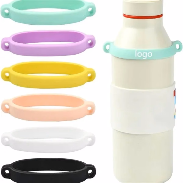 Custom Premium Silicone Water Bottle Cup Sleeve Ring — Portable Drink Protection