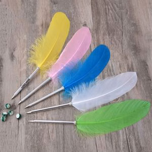 Pure Color Feather Pen