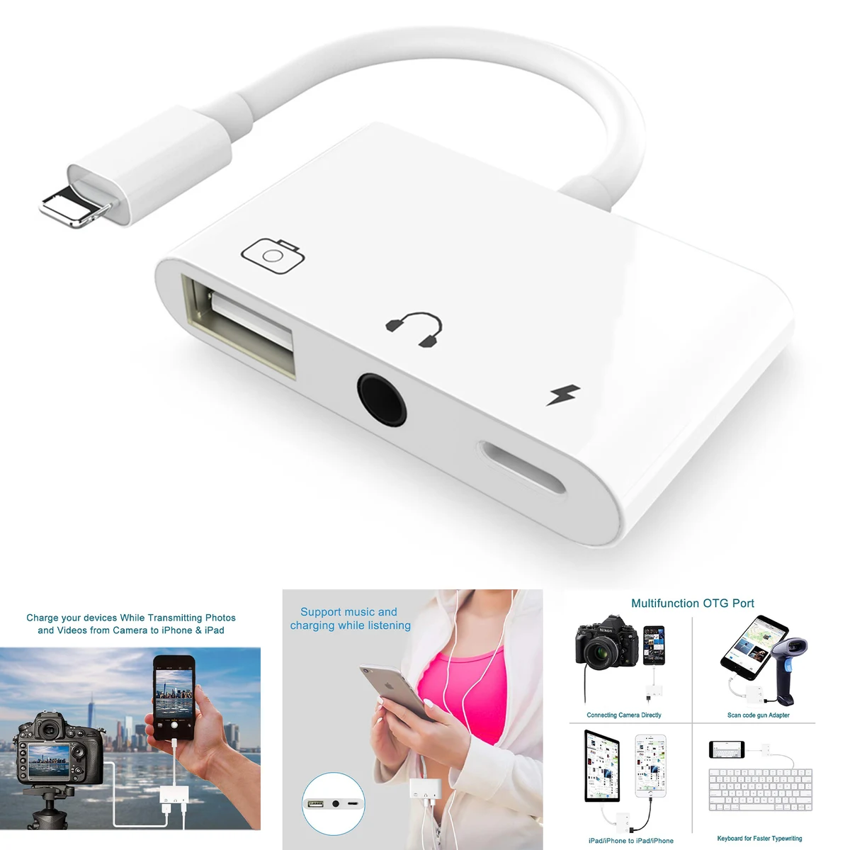 3 in 1 USB Female OTG Adapter 1