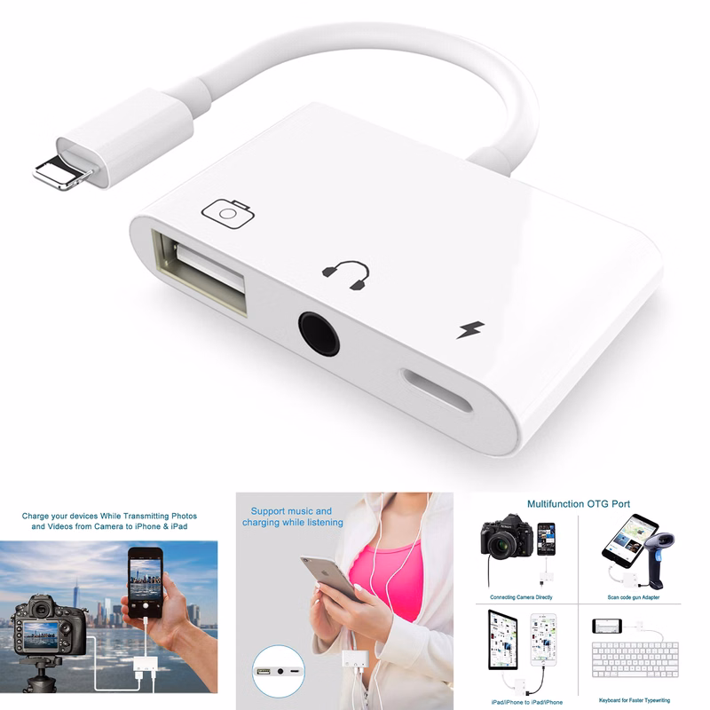 3 in 1 USB Female OTG Adapter