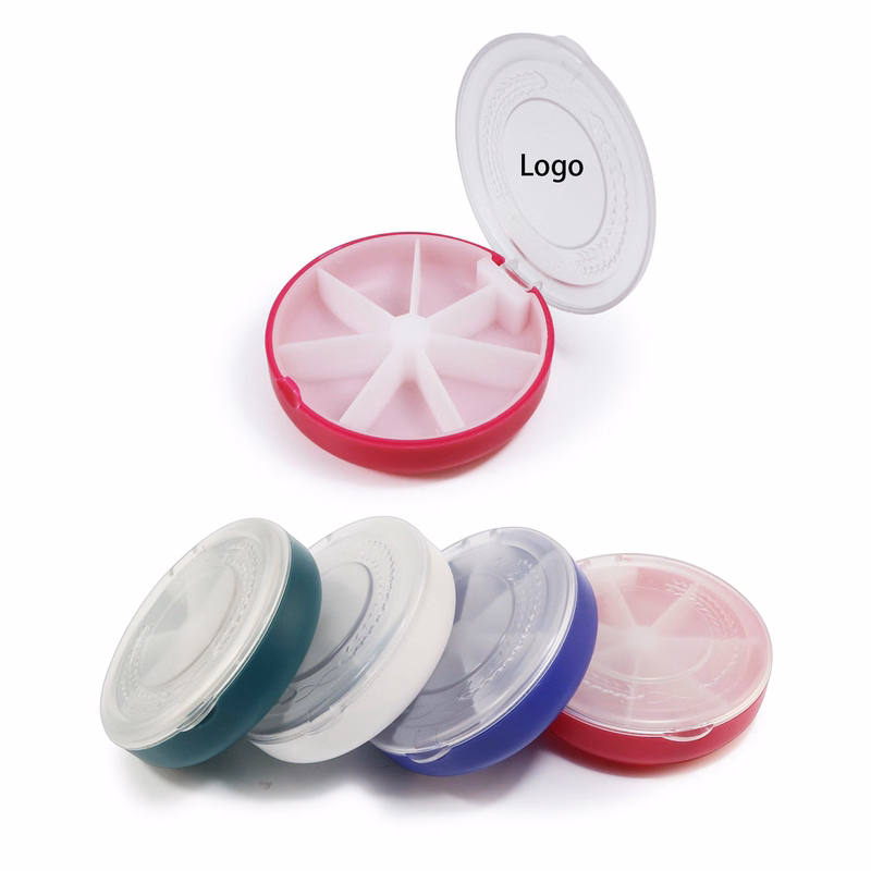 Portable Round Pill Box