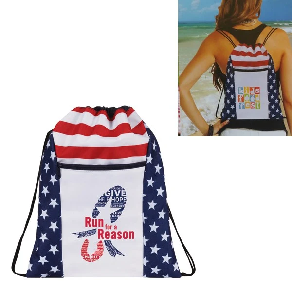 Patriotic Drawstring Backpack 1