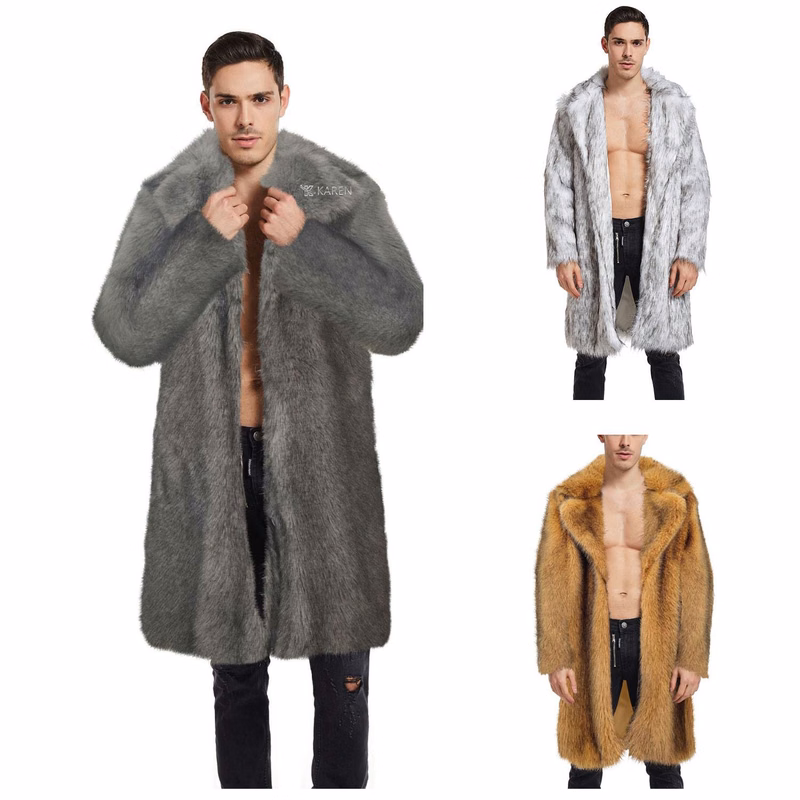 Faux Fur Long Overcoat