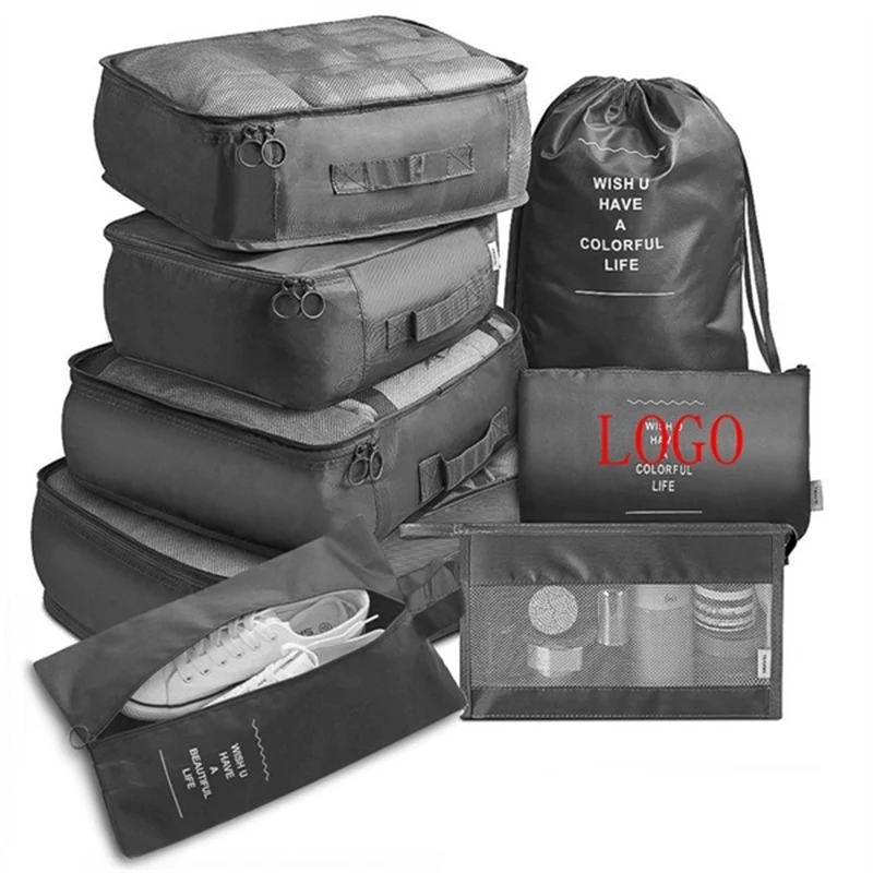 Luggage Organizer Storage Packing Cube Travel 8 Pcs Set 1