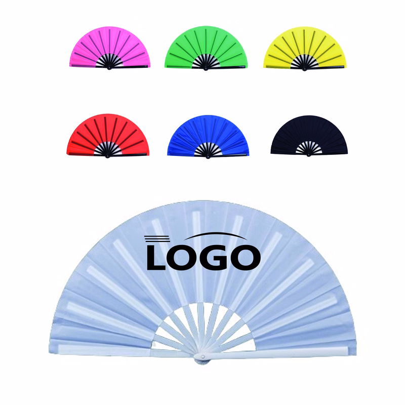 Stylish Folding Plastic Kungfu Fan Full Color