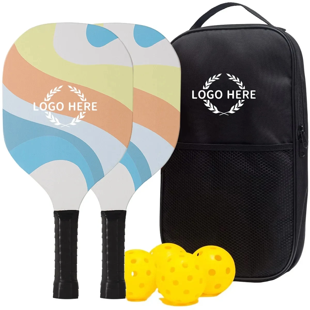 Wooden Pickleball Paddles Set 1