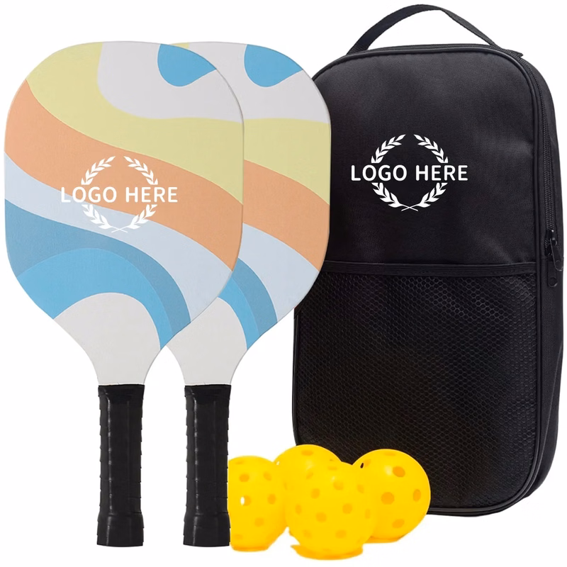 Wooden Pickleball Paddles Set